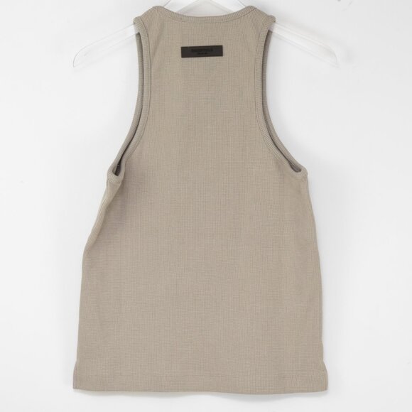 Fear Of God Essentials Waffle Tank Top Seal Grey SS23 Size XS - Picture 2 of 6
